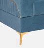Opulent Fabric 1 Seater Sofa In Blue Colour