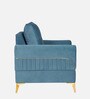 Opulent Fabric 1 Seater Sofa In Blue Colour