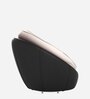 Opulent Leatherette 1 Seater Sofa in Black & Beige Colour