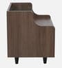 Opulon Bedside Table In SprIng Walnut & Frosty White Glossy Color
