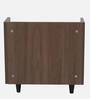 Opulon Bedside Table In SprIng Walnut & Frosty White Glossy Color