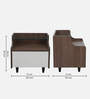 Opulon Bedside Table In SprIng Walnut & Frosty White Glossy Color