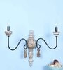 Opura Brown and Black Wood and Iron Wall Light  | E14 holder | without Bulb