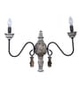 Opura Brown and Black Wood and Iron Wall Light  | E14 holder | without Bulb