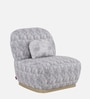 Opus Boucle Fabric 1 Seater Sofa With Flint Colour In Matte Finish Opus Boucle Fabric 1 Seater Sofa With Flint Colour In Matte Finish