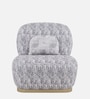 Opus Boucle Fabric 1 Seater Sofa With Flint Colour In Matte Finish Opus Boucle Fabric 1 Seater Sofa With Flint Colour In Matte Finish