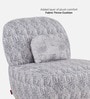 Opus Boucle Fabric 1 Seater Sofa With Flint Colour In Matte Finish Opus Boucle Fabric 1 Seater Sofa With Flint Colour In Matte Finish
