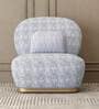 Opus Boucle Fabric 1 Seater Sofa With Flint Colour In Matte Finish Opus Boucle Fabric 1 Seater Sofa With Flint Colour In Matte Finish