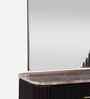 Opus Dressing Table With Mirror In Brown Finish Opus Dressing Table With Mirror In Brown Finish