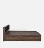Opus King Size Bed in Walnut Finish with Box Storage