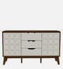 Opus Sideboard In White & Walnut Colour