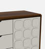 Opus Sideboard In White & Walnut Colour