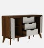 Opus Sideboard In White & Walnut Colour