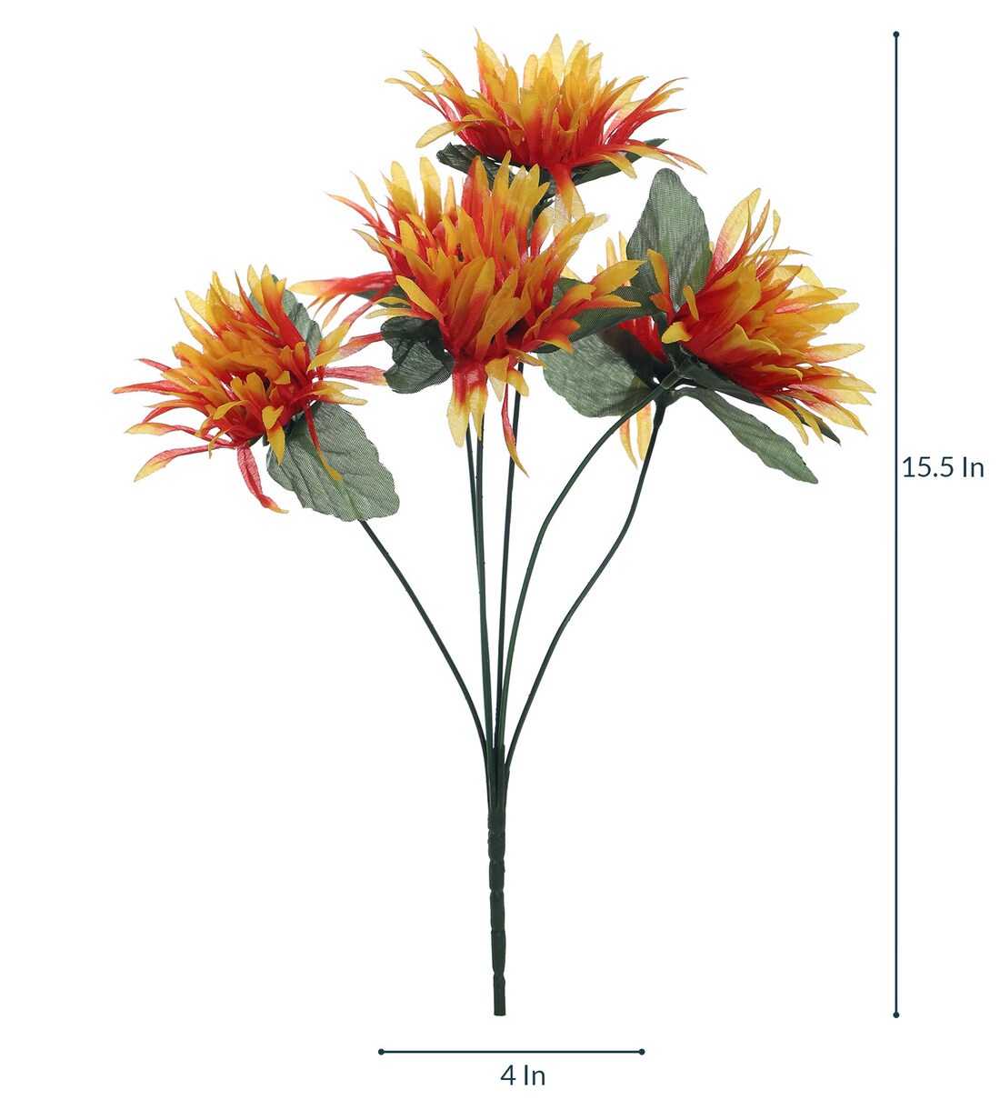 Buy Orange Fabric Beautiful Artificial Spider Chrysanthemum Flower