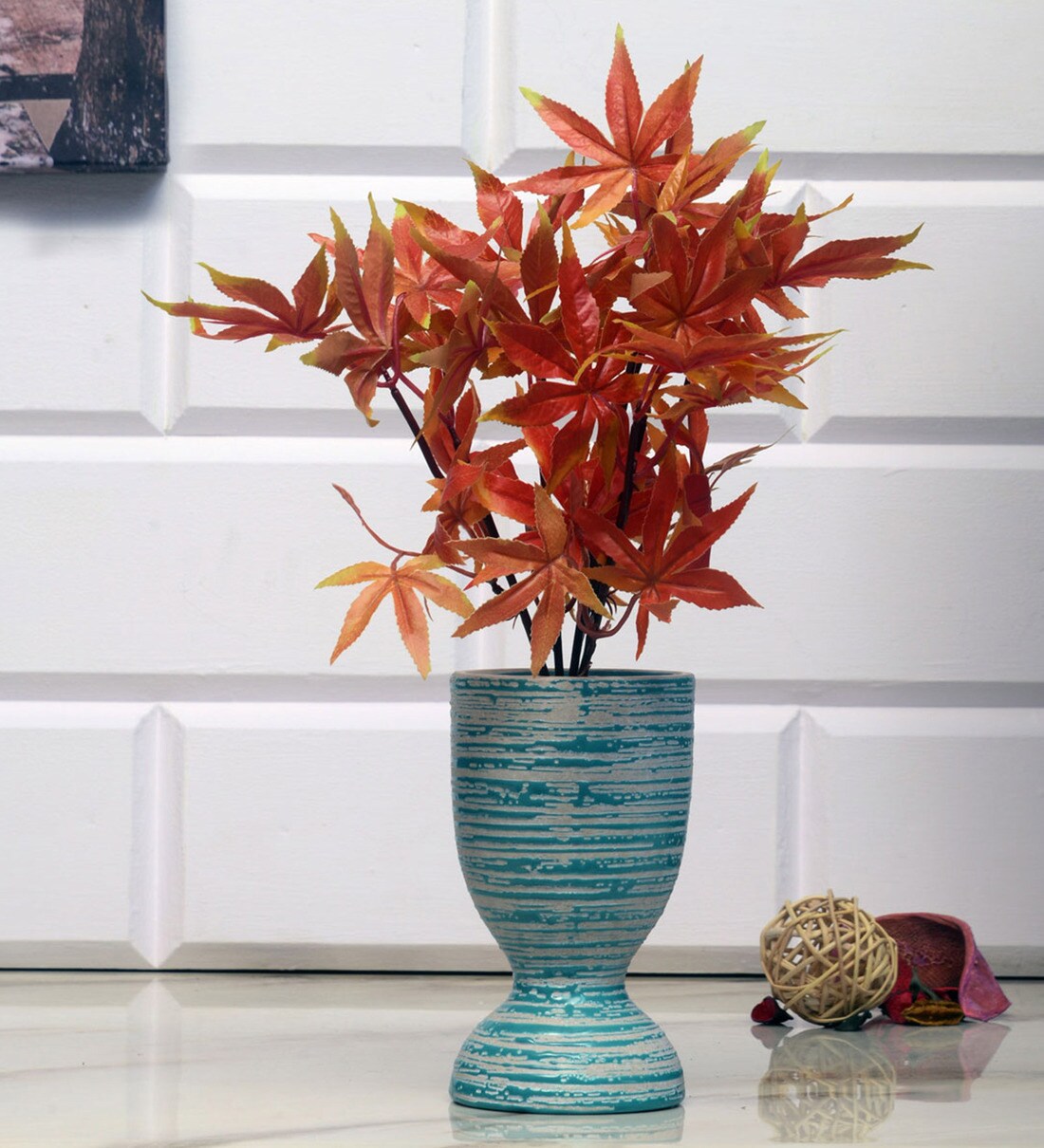 Buy Orange Filler Stick Mapple Artifical Flower by home Online