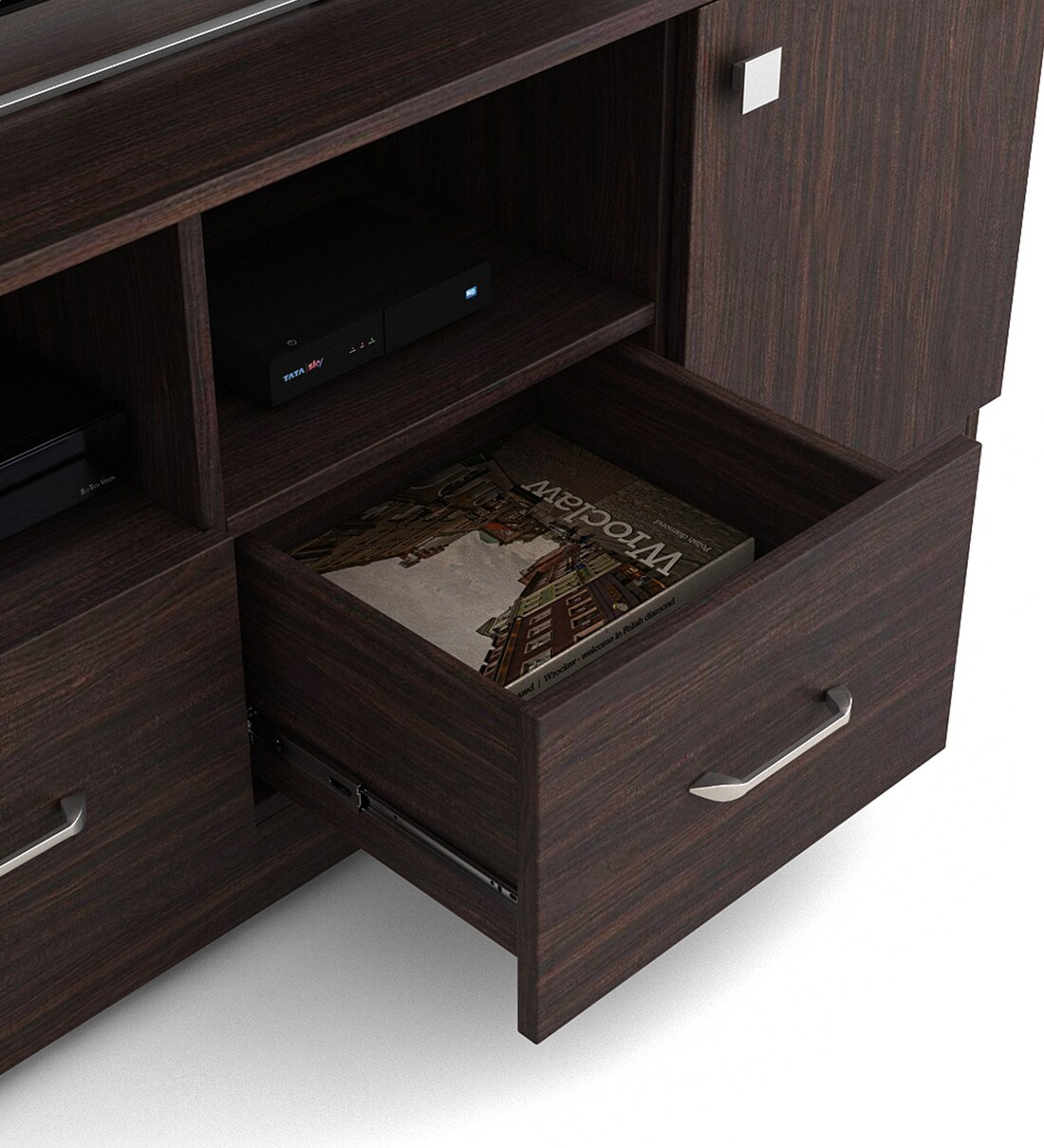 Buy Orchid TV Console for TVs in Choco Walnut Finish for TVs up to 55