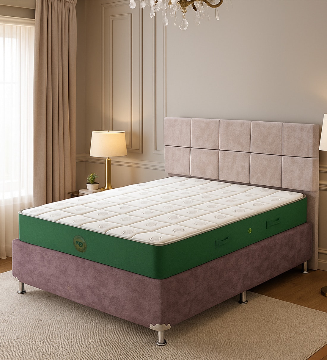 Buy Organica Luxury 78x60x8 inch Pocketed Spring Queen Size