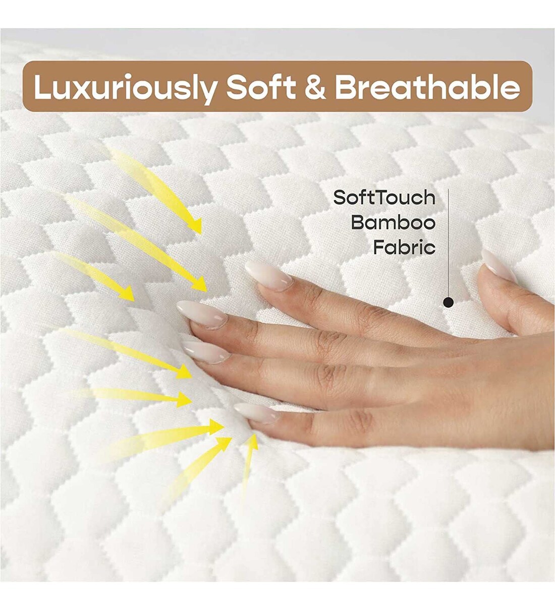 Buy Original 3Layered Orthopedic 8 inch Open Cell Memory Foam Queen