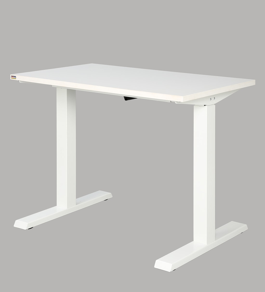 Buy Orion Height Adjustable Study Table In White Finish By Woodware