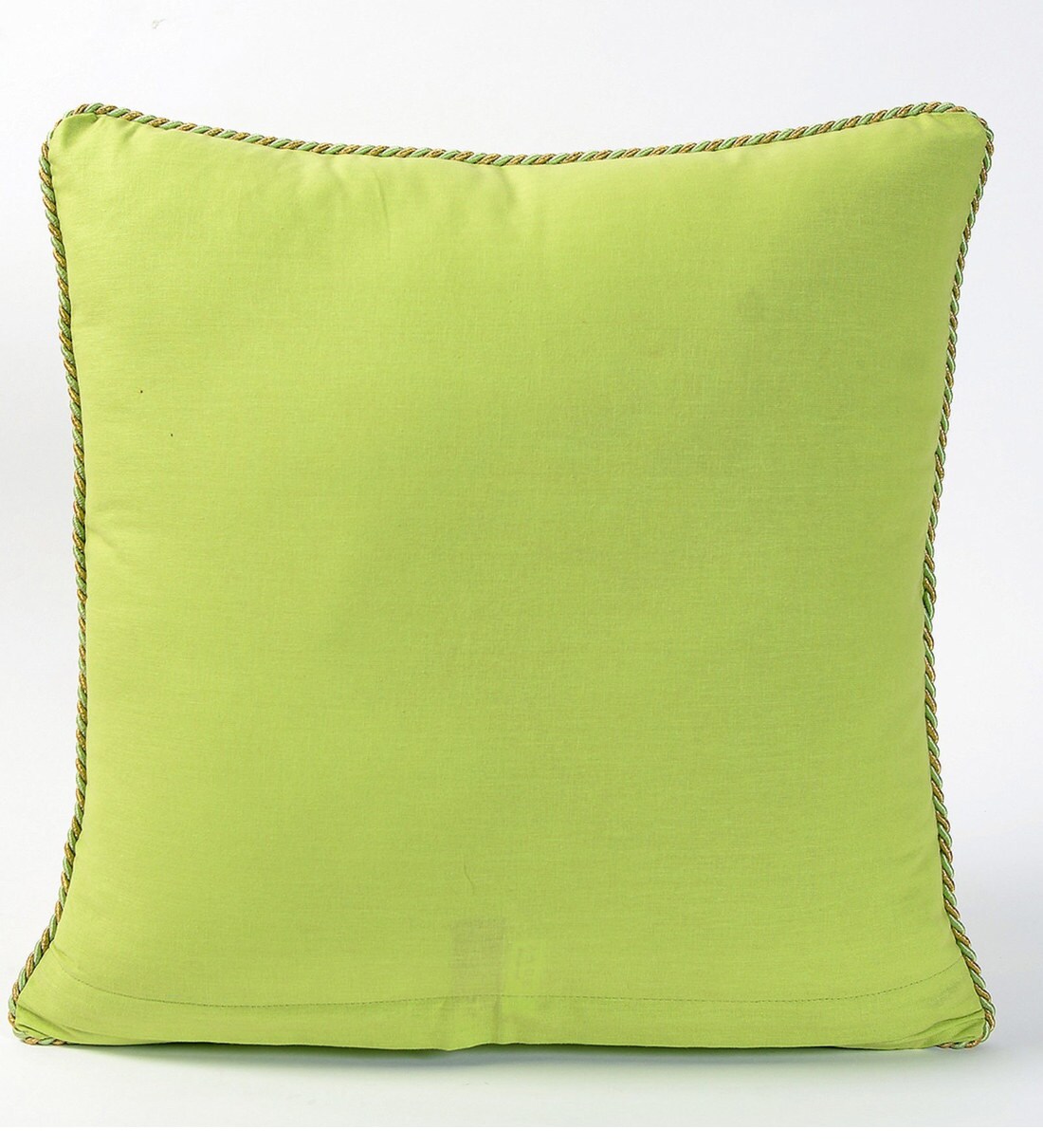 Buy Traditional Pattern Cotton Green Cushion Cover 16 x 16 inches by