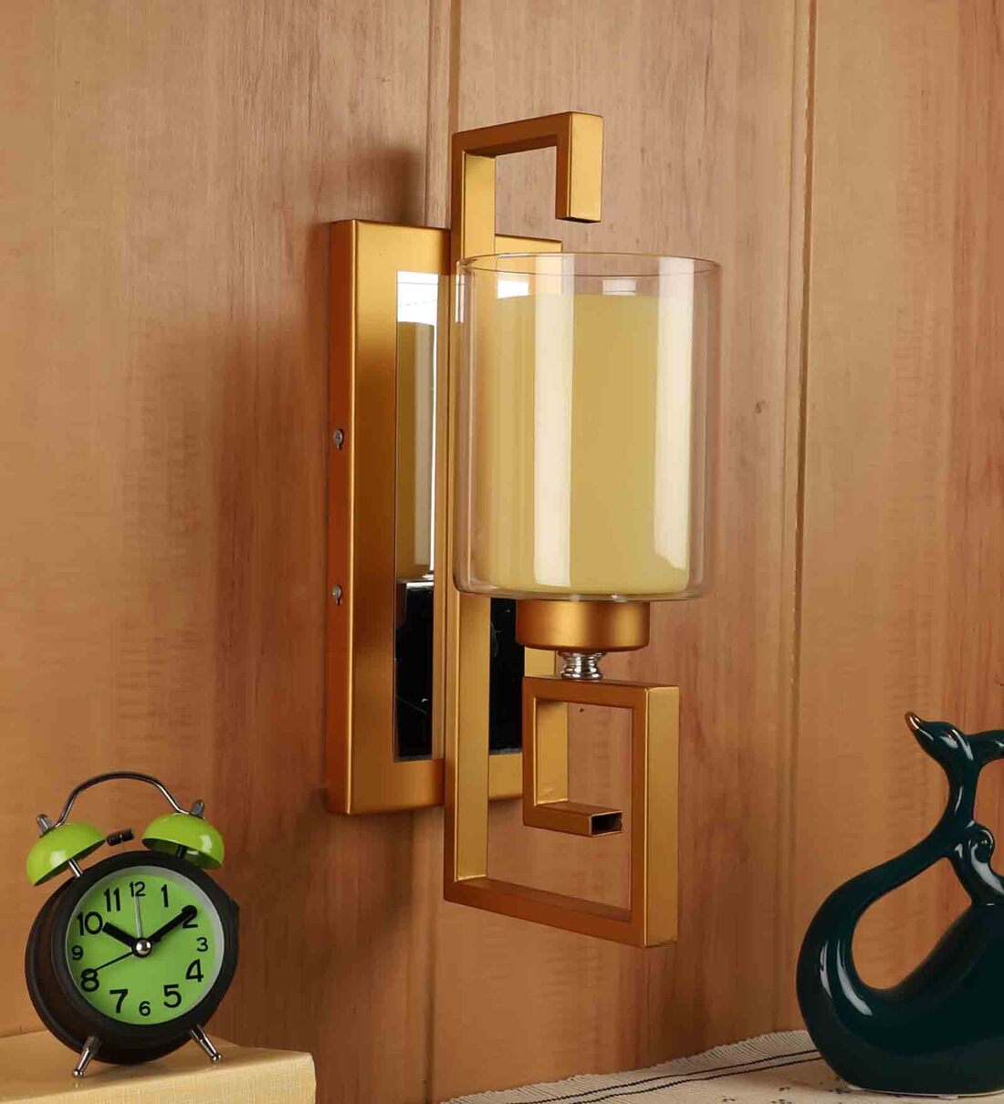 Buy Oro Gold Metal Wall Light By Eliante By Jainsons Lights Online