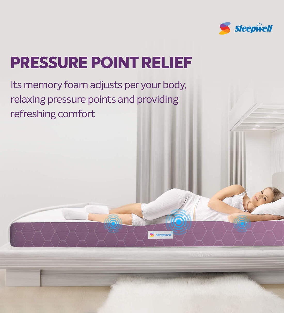 Inch Sleepwell Single Bed Mattress Buy Ortho 5-Inch Memory Foam