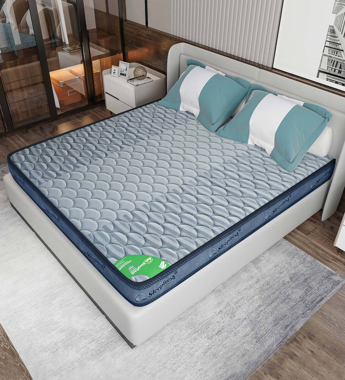 Buy Orthobond 5 inch Rebonded Foam Queen Size Mattress at 100 OFF by