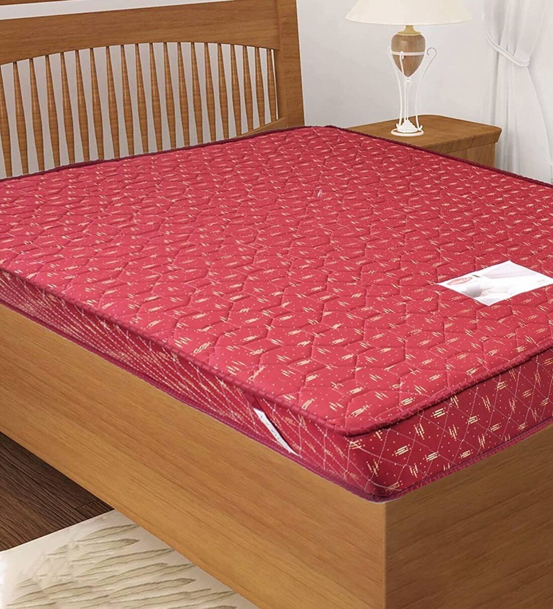 Buy Mod Dual Comfort 4 inch Rebonded Foam King Size Mattress in Red