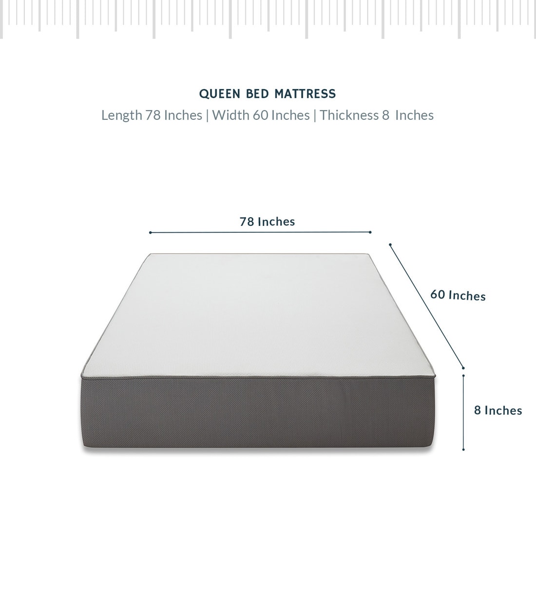 Buy Wakefit Orthopaedic 8 Inches Queen Size Memory Foam Mattress