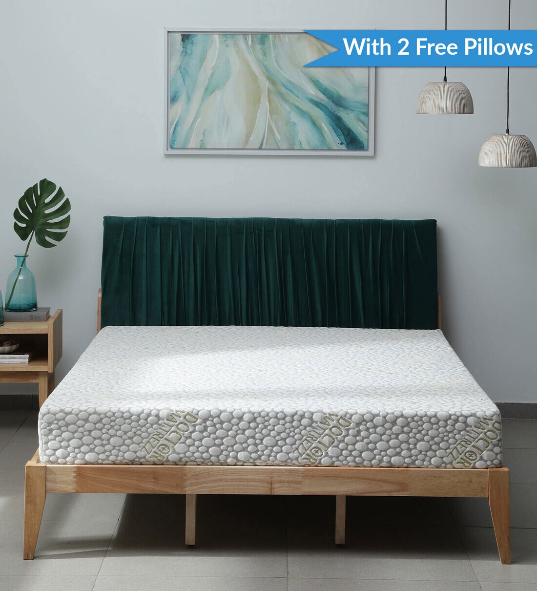 Buy Orthotech Orthopedic 6 inch Rebonded Foam Queen Size Mattress (with