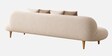 Orien 3 Seater Sofa In Cream Colour