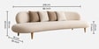 Orien 3 Seater Sofa In Cream Colour