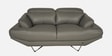Orlando Leatherette 2 Seater Sofa In Grey Colour