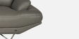 Orlando Leatherette 3 Seater Sofa In Grey Colour