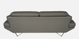 Orlando Leatherette 3 Seater Sofa In Grey Colour