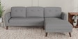 Orlin Fabric LHS Sectional Sofa in Light Grey Colour