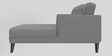 Orlin Fabric LHS Sectional Sofa in Light Grey Colour
