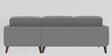 Orlin Fabric LHS Sectional Sofa in Light Grey Colour