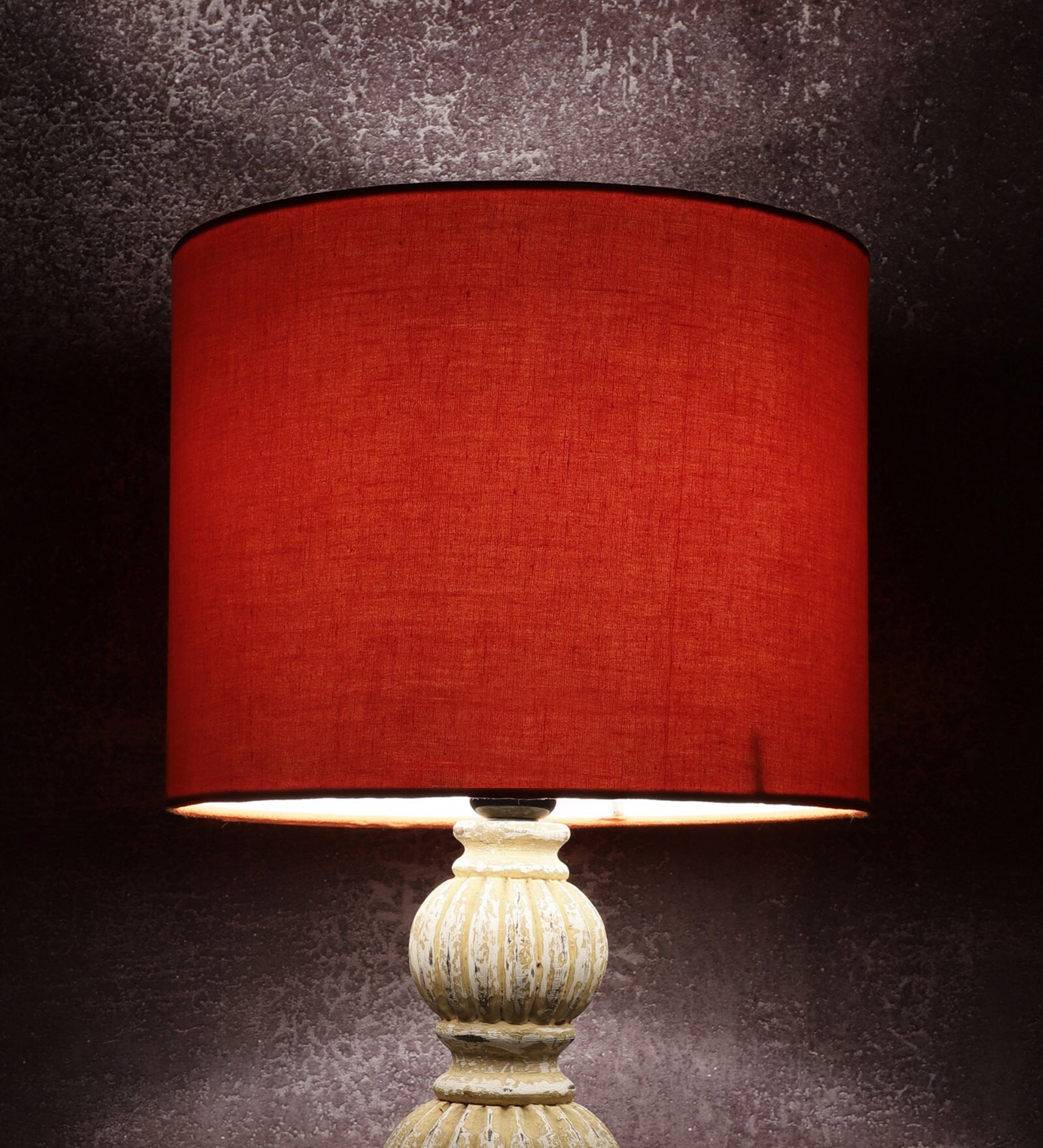 Rocky Orange Cotton Fabric Solid Lampshade