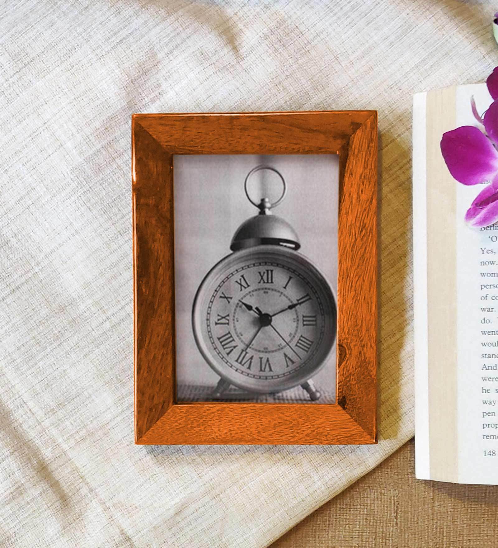 Orange Soild Wood 6 x 4.5 Inch Photo Frame