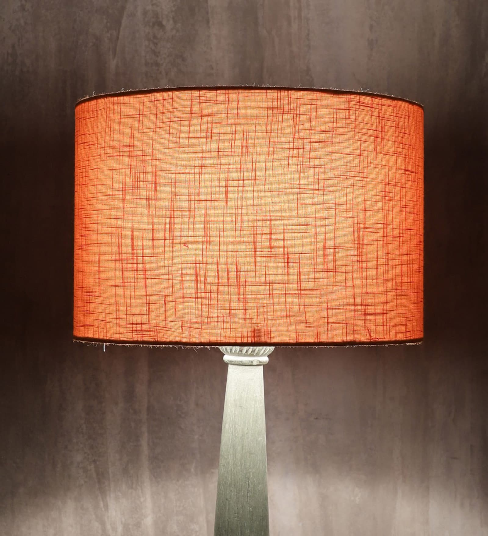 Trieste Orange Cotton Fabric Solid Lampshade