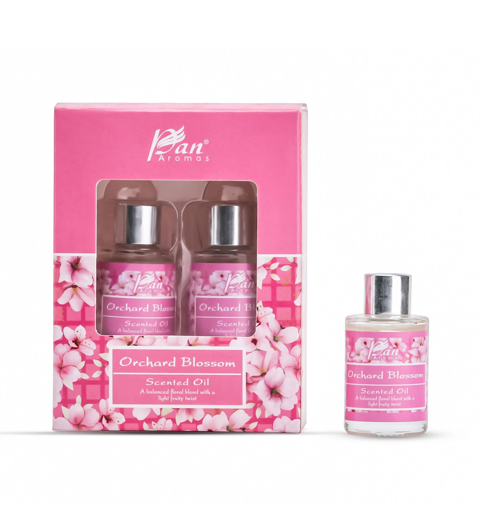 Orchard Blossom Glass Aroma Oil (Pink)