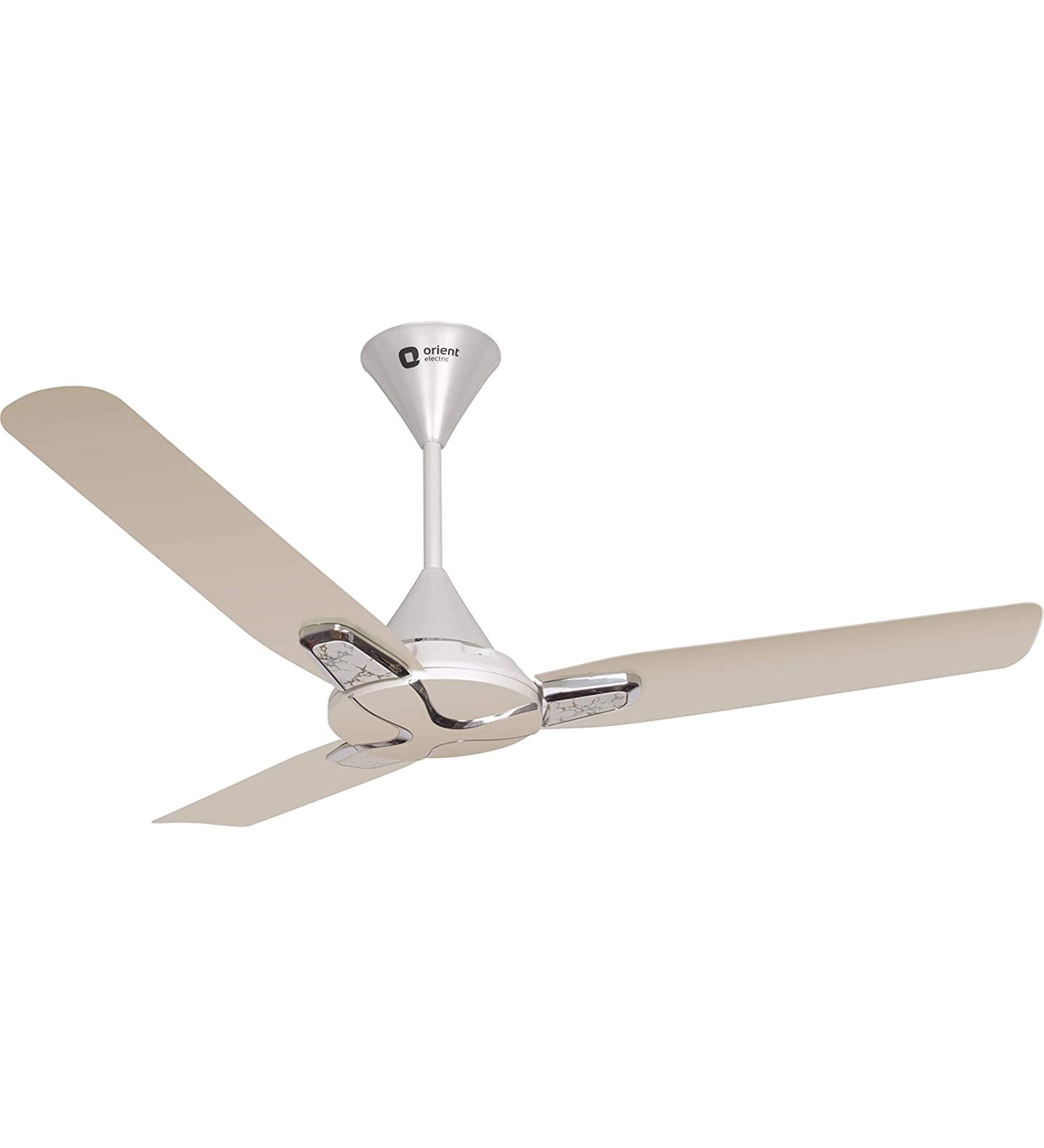 Orient Electric Jazz Trendz 1200mm Ceiling Fan (Pearl Metallic White/Marble Finish)