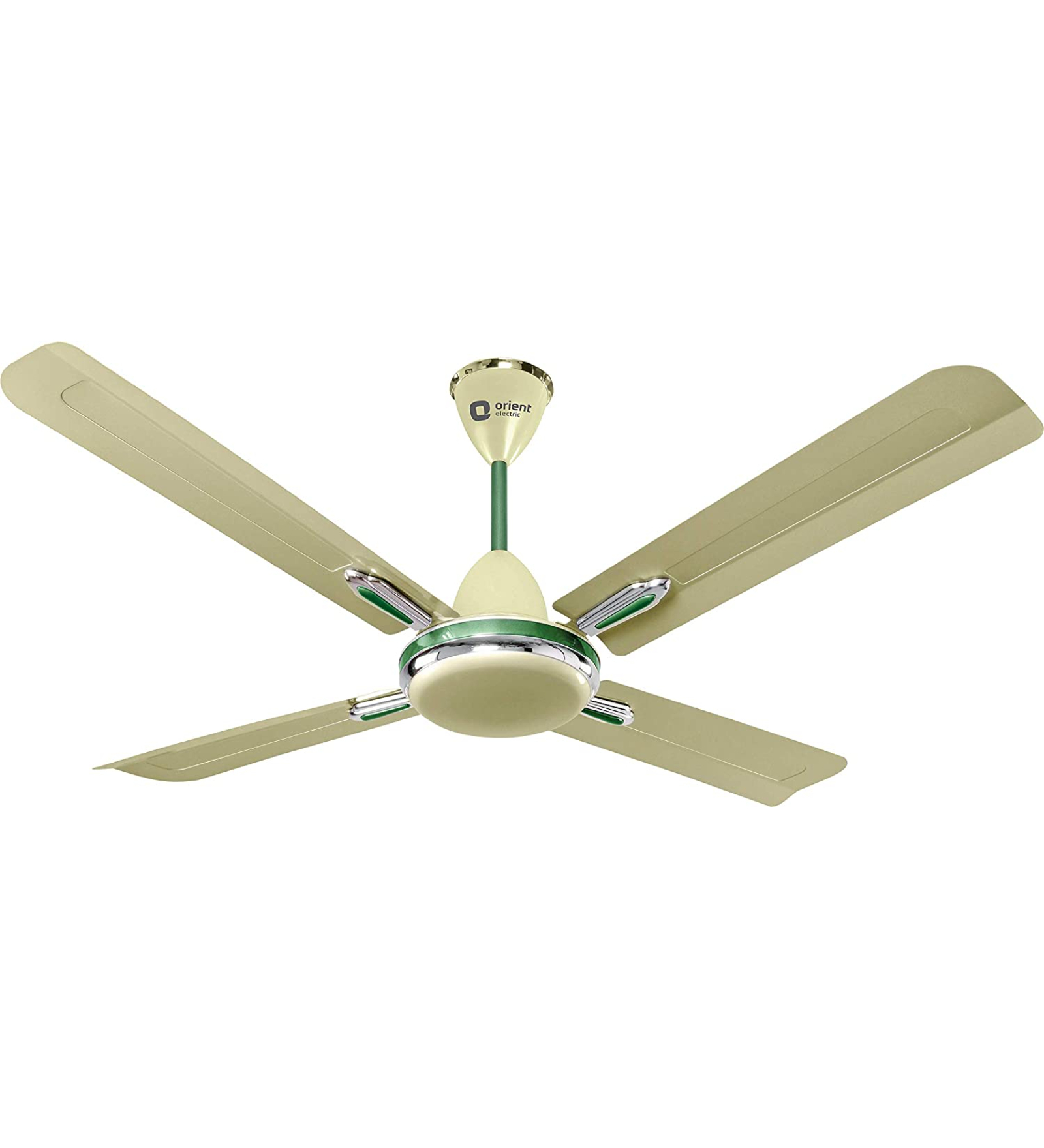 Orient Electric Quadro Ornamental 1200mm Ceiling Fan (Sea Green/Oyester Green)