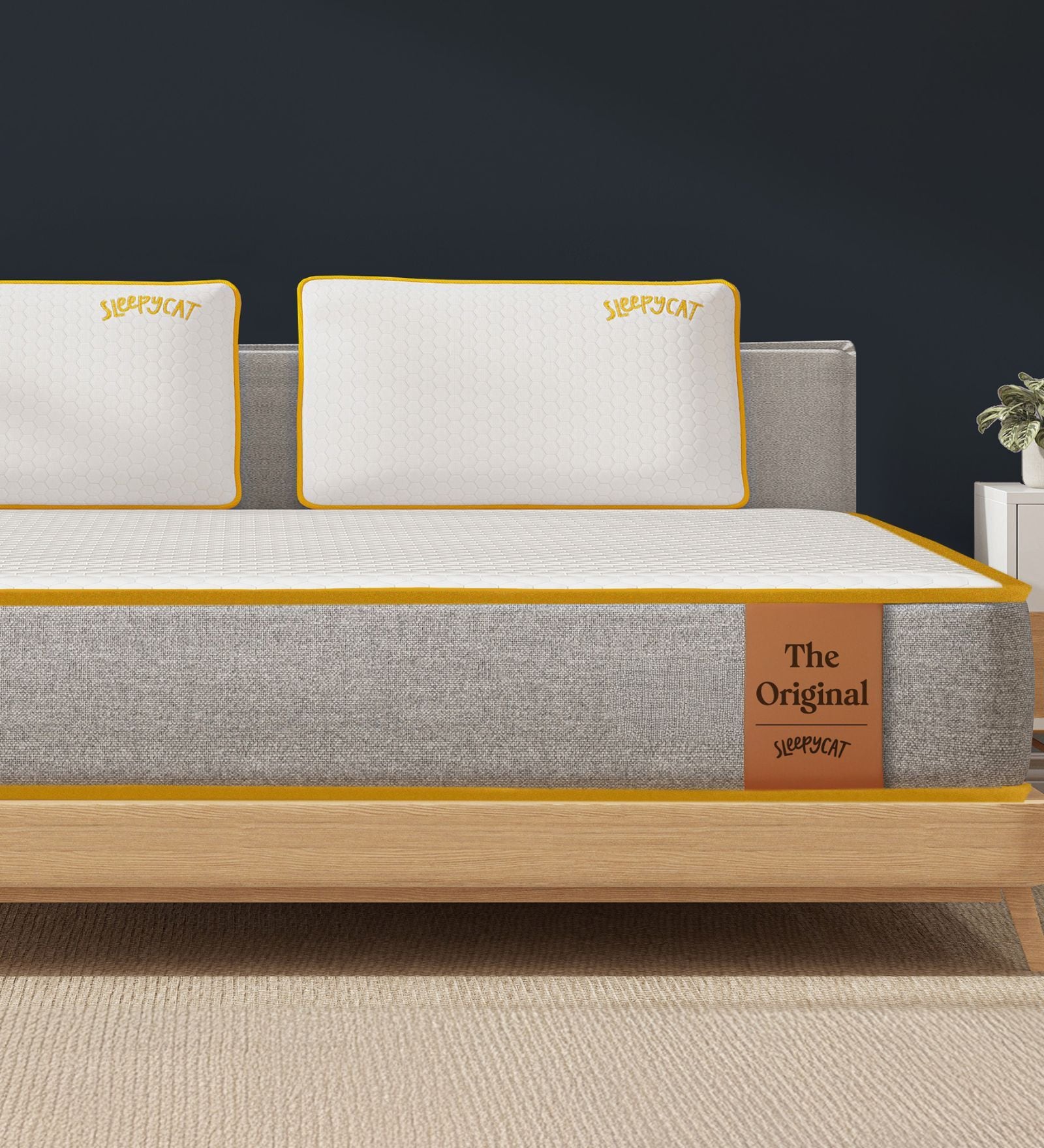 Original Ortho Mattress with AirGen Memory Foam  4 Inches Queen Size Mattress  With Softtouch Bamboo Zipper Cover