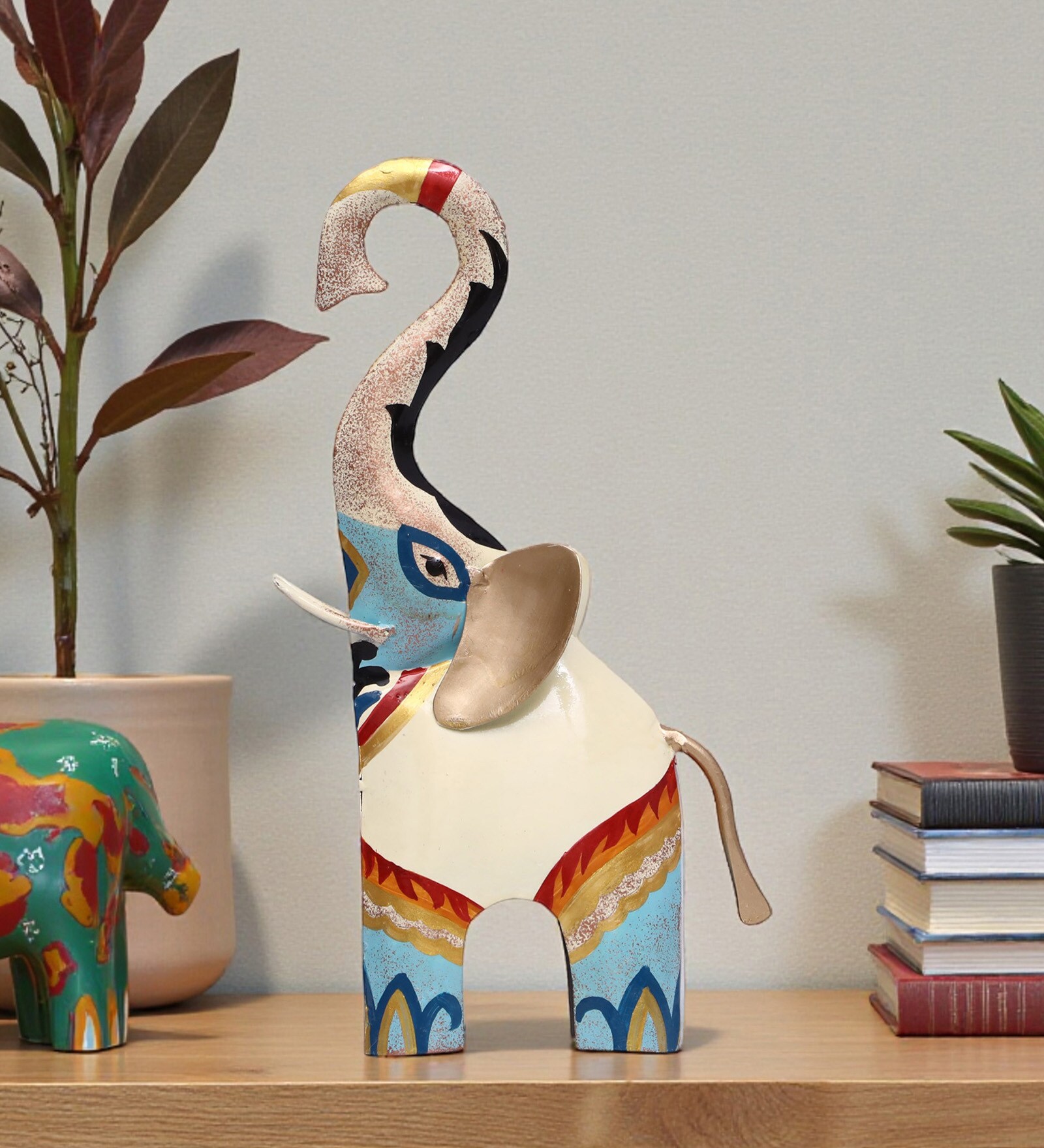 Orion Elephant Hand Painted Figurine