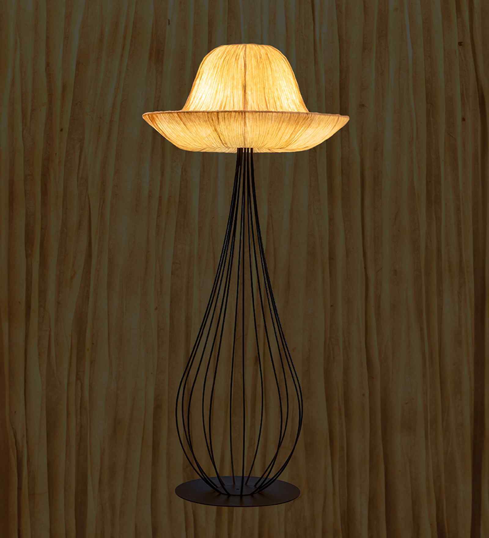 ORONYO Nirjhar (FL) Handcrafted Floor Lamp with Bulb (E27 Holder)