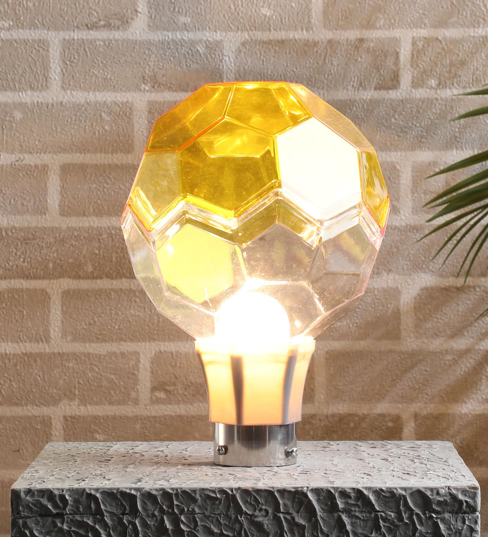 Carolie Orange Plastic Gate Light