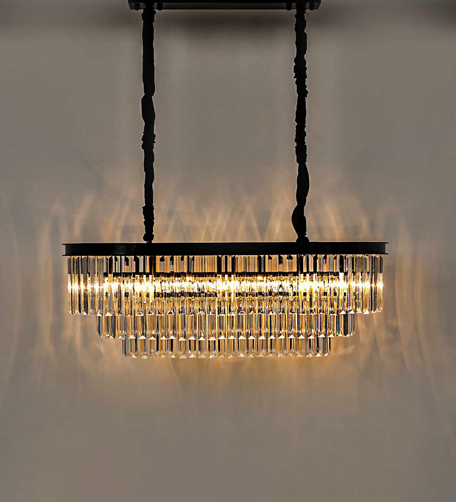 Ortella Black Aluminium Hanging Light