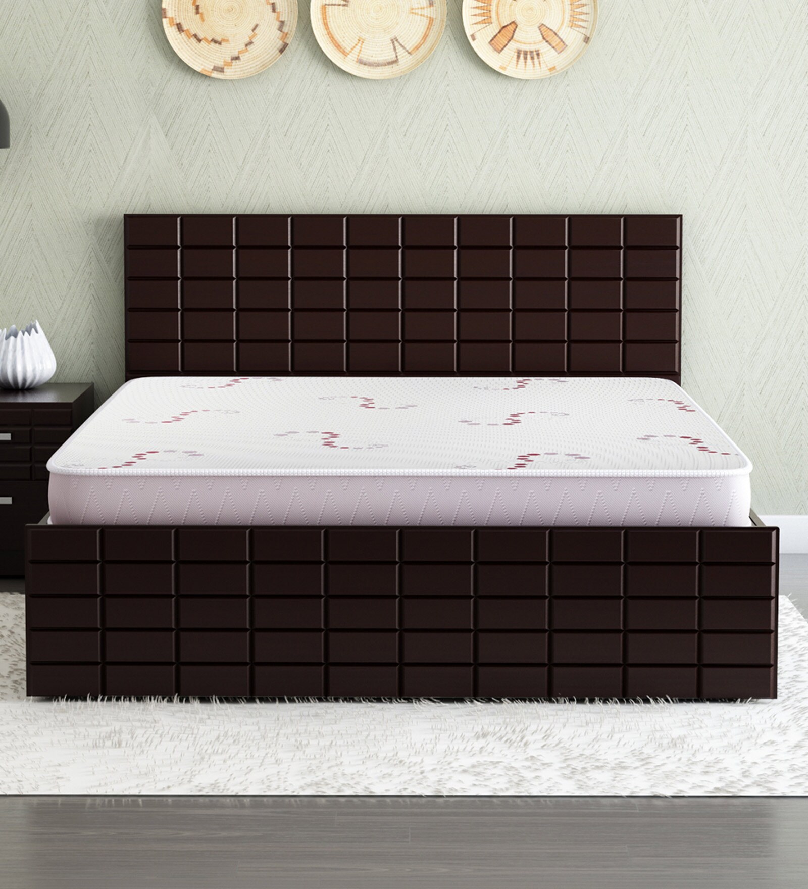 Ortho Plus Orthopedic 4 Inch Convulated Foam Mattress In Queen Size